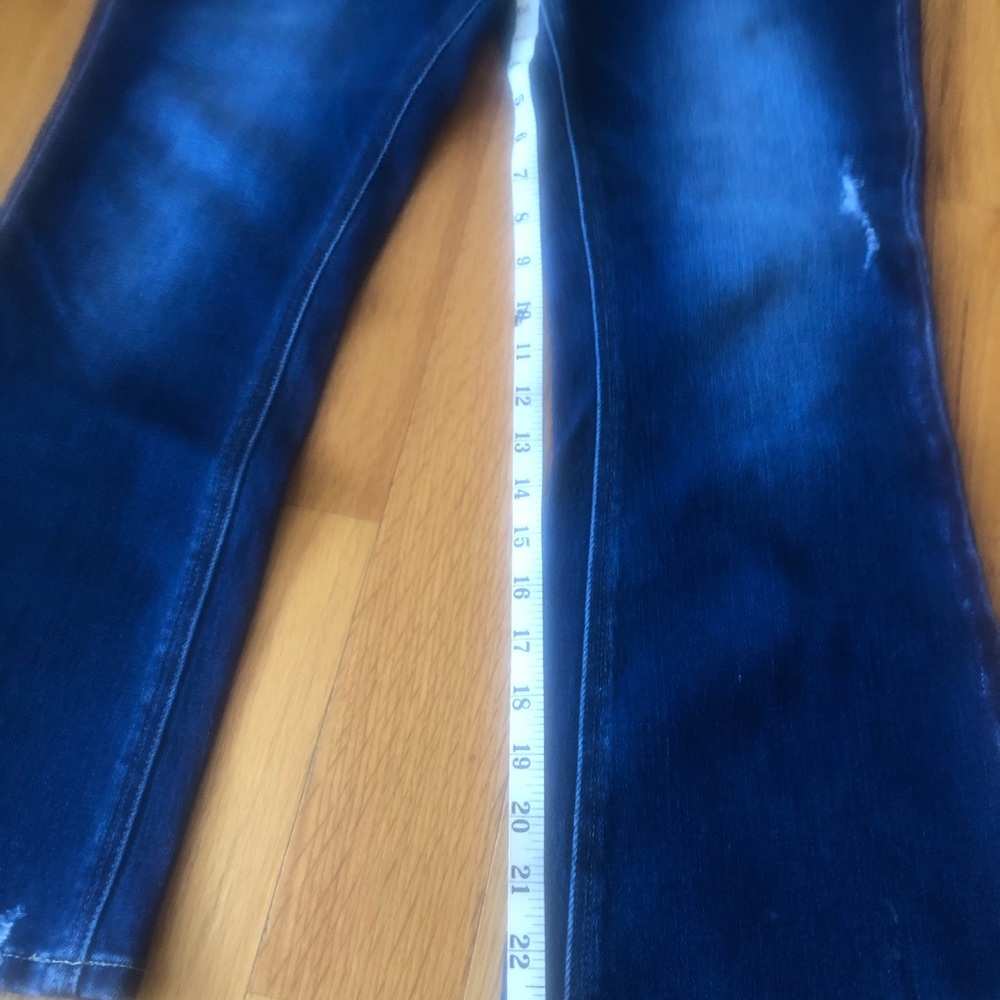 KanCan Ember double waistband high rise cropped flare jeans - Picture 7 of 9